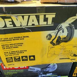 Dewalt 12” Mitter Saw Double Vebel New Open Box 