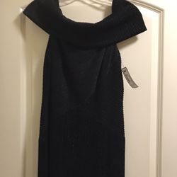 Black Stretchy Long Dress, Size 10P