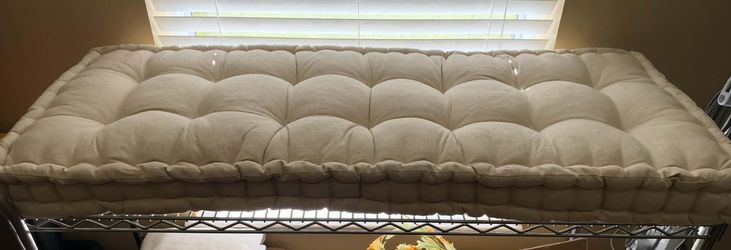 Custom window seat cushion