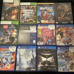 Video Games PS4, Nintendo GameCube, Xbox 360