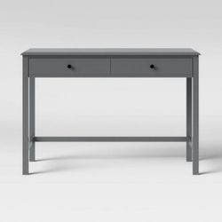 Gray Wood Home Office Student Writing Desk Computer Desk Accent Console Table Home Furniture