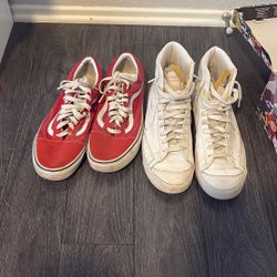 Vans And Blazers Size 10 M