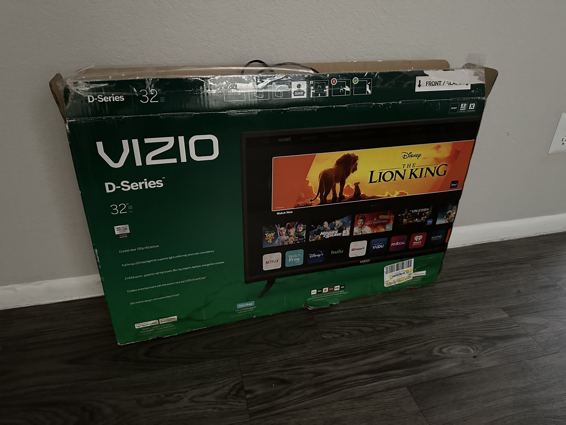 32” Vizio Smart Tv. Tatum And Cactus Area