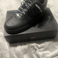 Supreme Black Air Force Ones