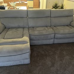 Bobs Three Seat Sectional Recliner