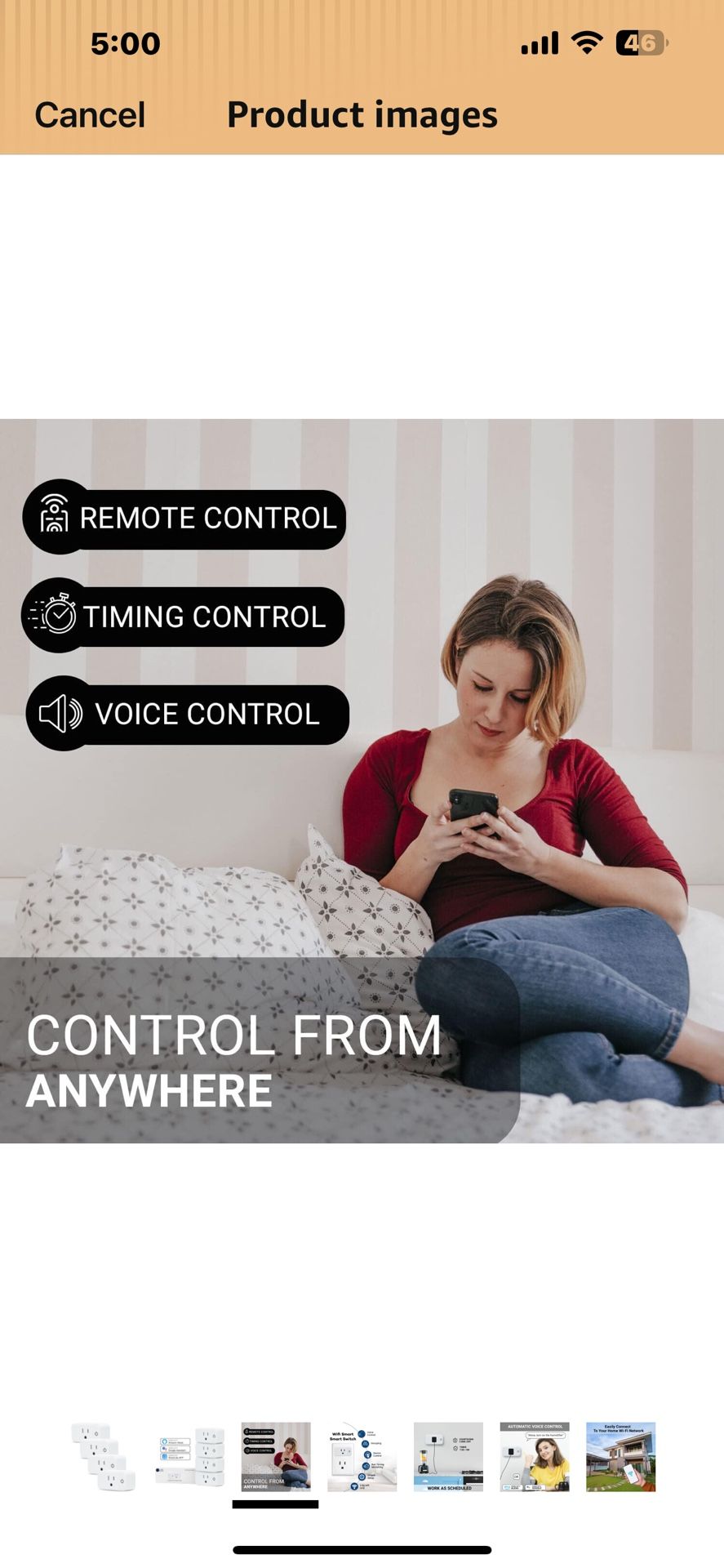 4 Pack Smart Home Wi-Fi Plugs - Alexa & Google Home Compatible, White, Toggle Switch, Automatic Operation