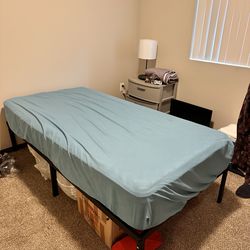 Twin bed and frame