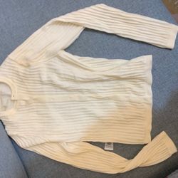 white Cotton Knitted Sweater ,stylish And Durable 