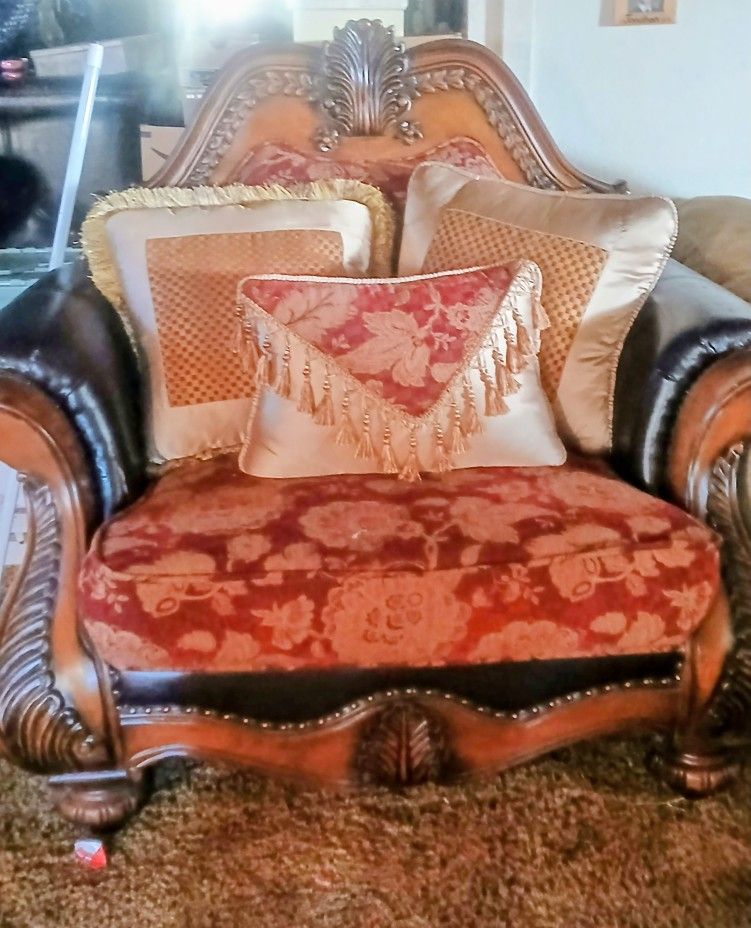 Sofa And Captins Chair Matching Set