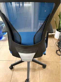 Blue Mesh Office Chair