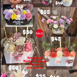 Mothers Day Eternal Wood Flowers