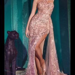 "Elegant Rose Gold Dress - Perfect for Formal Events!"