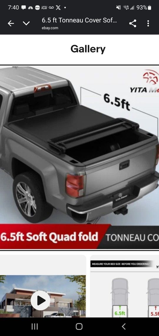 6'5 Tonneau Cover