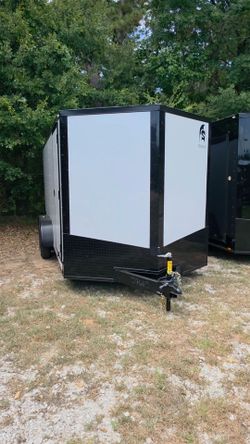 16FT White Enclosed Trailer