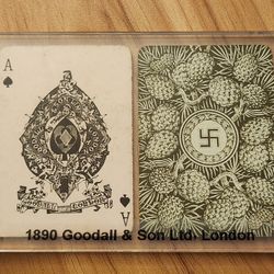 1890 Pre War Good Luck Swazi Playing Cards - Highly Scarce