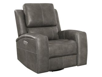 Brickston Charcoal Triple Power Swivel Glider Recliner