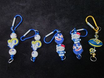 Dodgers and Rams key chain