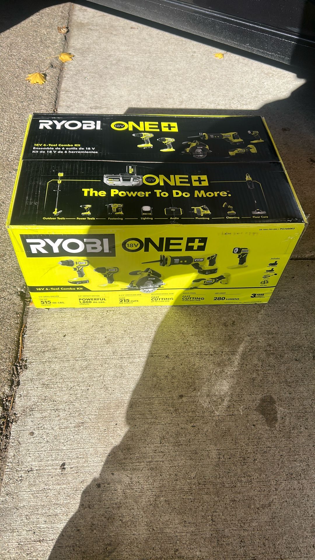 Brand New RYOBI ONE 18v 6 Tool Combo. NEVER OPENED  