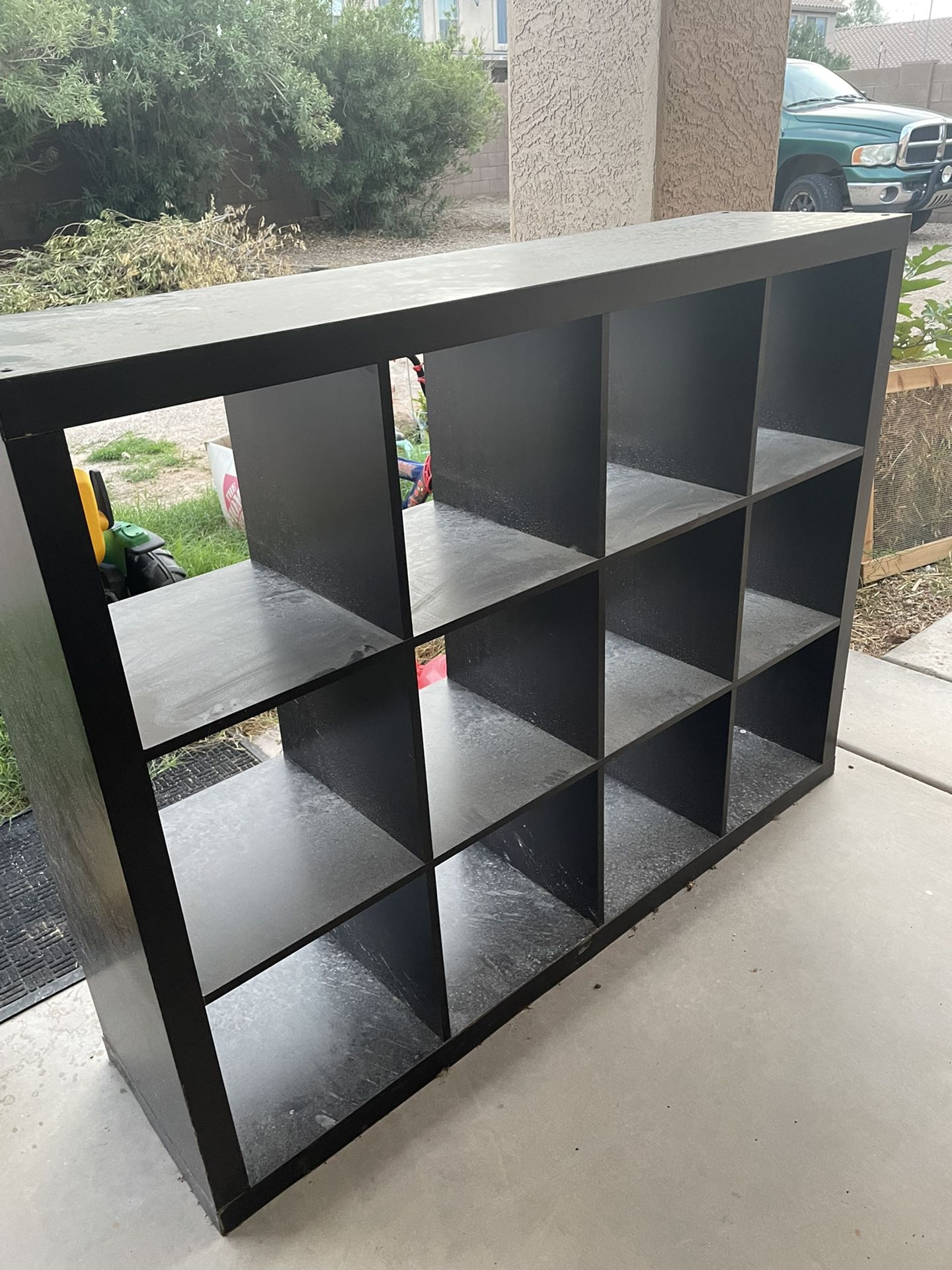 Curio Cabinet Book Shelf Storage 44x58x12 Black TV Stand