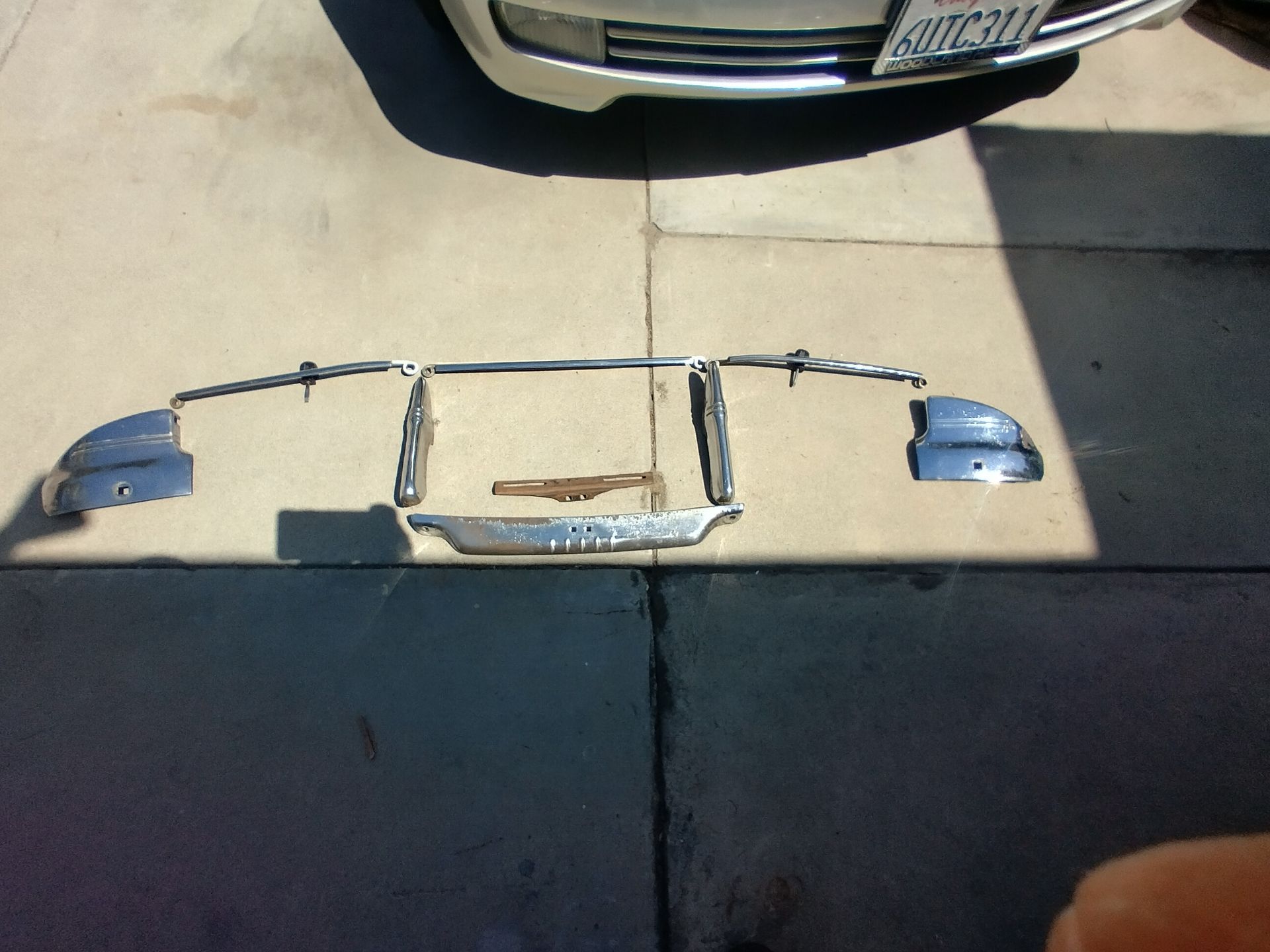 1941 Chevy front grill guard. Complete see pixs