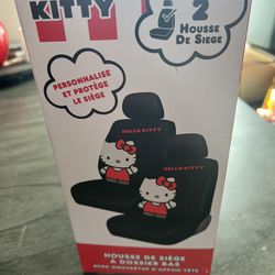 Hello Kitty Car Seat/steering Wheel Cover