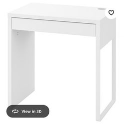 MICKE Desk, white, 28 3/4x19 5/8 "