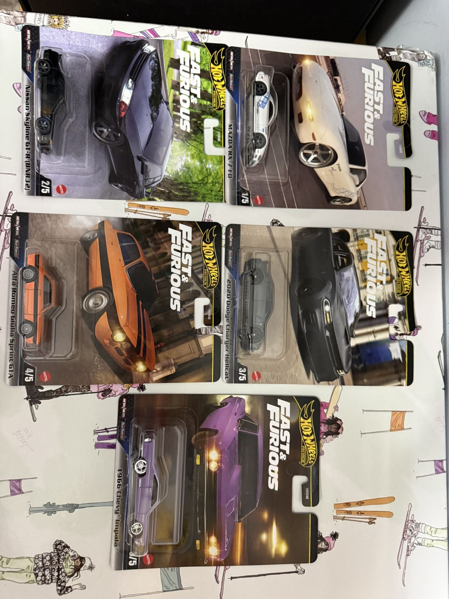 Hot Wheels Fast & Furious Premium Set