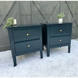Stunning Modern Navy Nightstands
