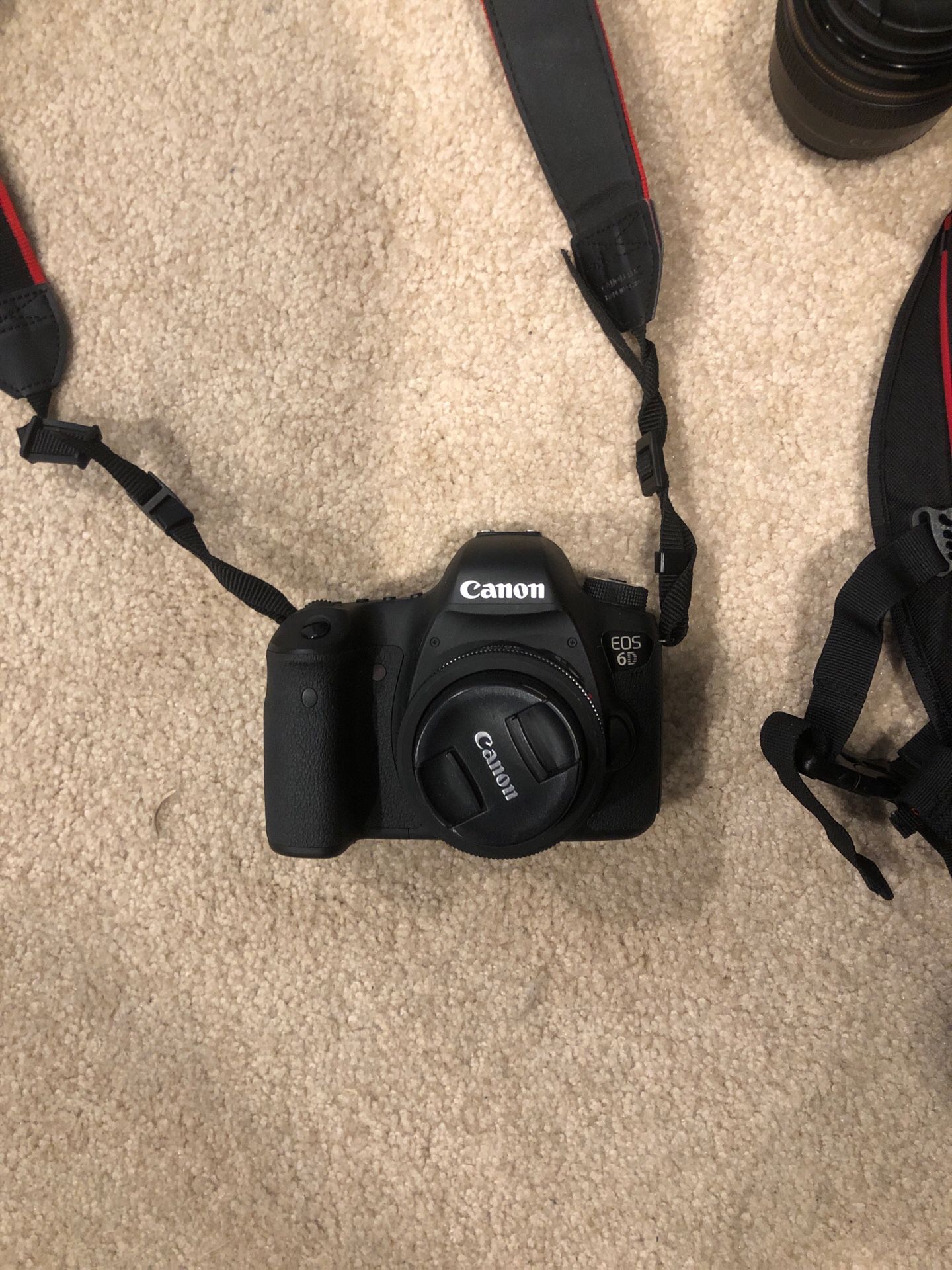 Canon 6D, 40mm, and bag