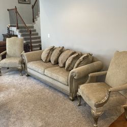 Beautiful Contemporary Modern 3 Piece Bernhardt Collection Living Room Set