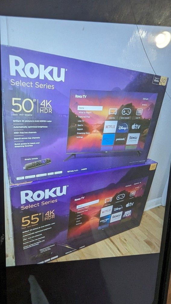ROKU TV 55" 50" New 