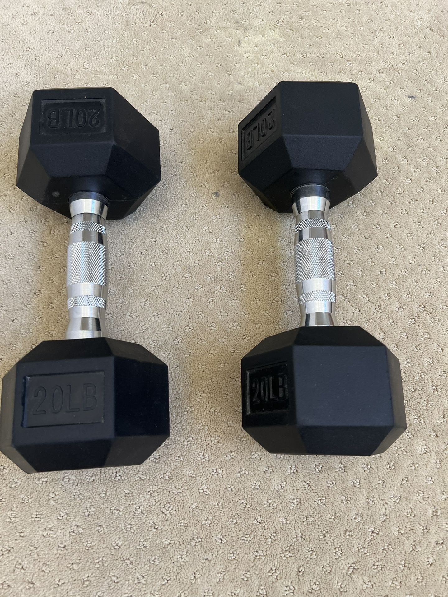 20 Lbs Dumbbells set of 2