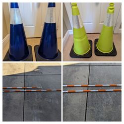 Traffic Cones and Pole