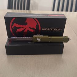 Microtech Ultra Tech OD Green Bronzed Apocalyptic 