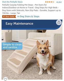 NEW/unused PetSafe CozyUp Folding Pet Steps - Pet Stairs for Indoor/Outdoor at Home or Travel