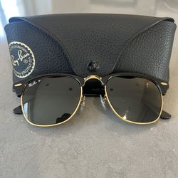 Ray-Ban Clubmaster Polarized Black Sunglasses
