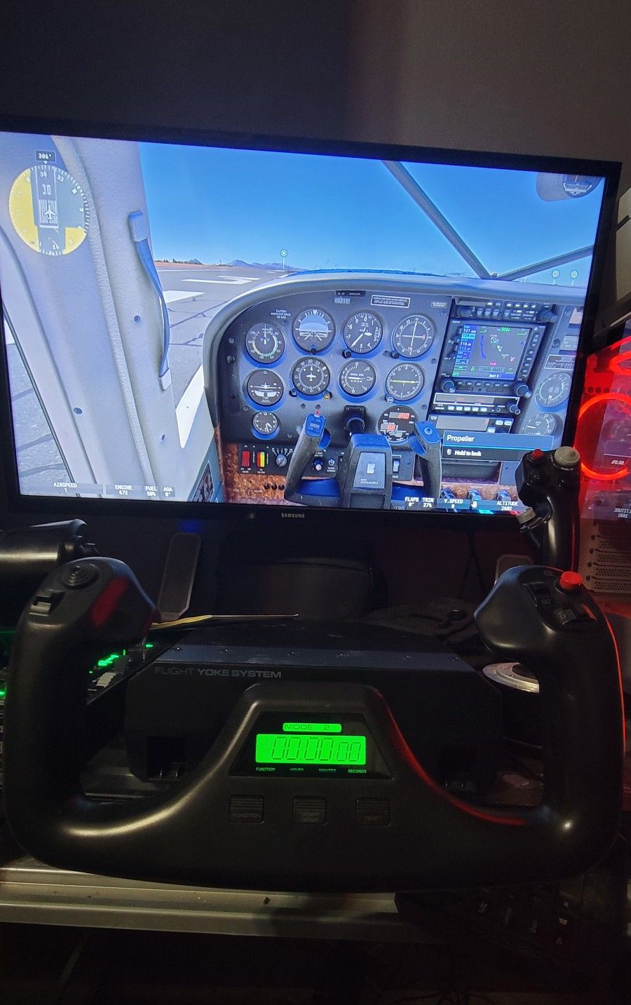 Flight Simulator Yoke And Throttle
