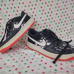 AF1 Nike Just Do It Unisex Black Runing Shoe 4.5Y
