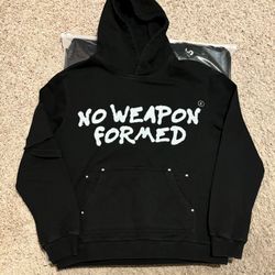 No Weapon Formed Hoodie, Sizes M,L
