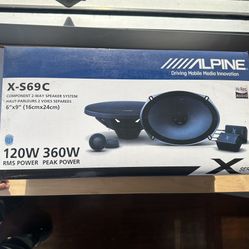 Alpine X-Series X-S69C 6x9” Component Speakers – 360W Peak