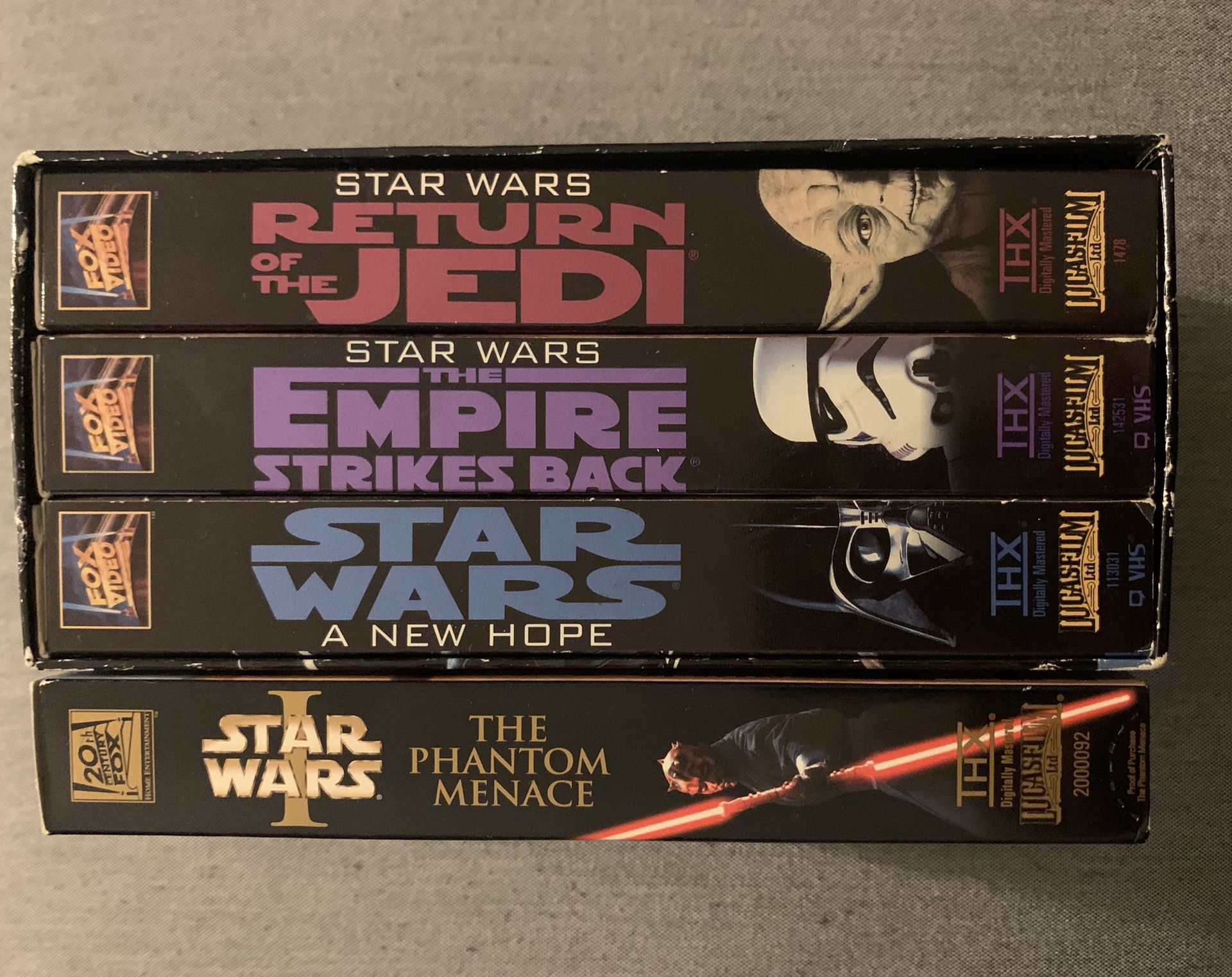 Star Wars VHS videos