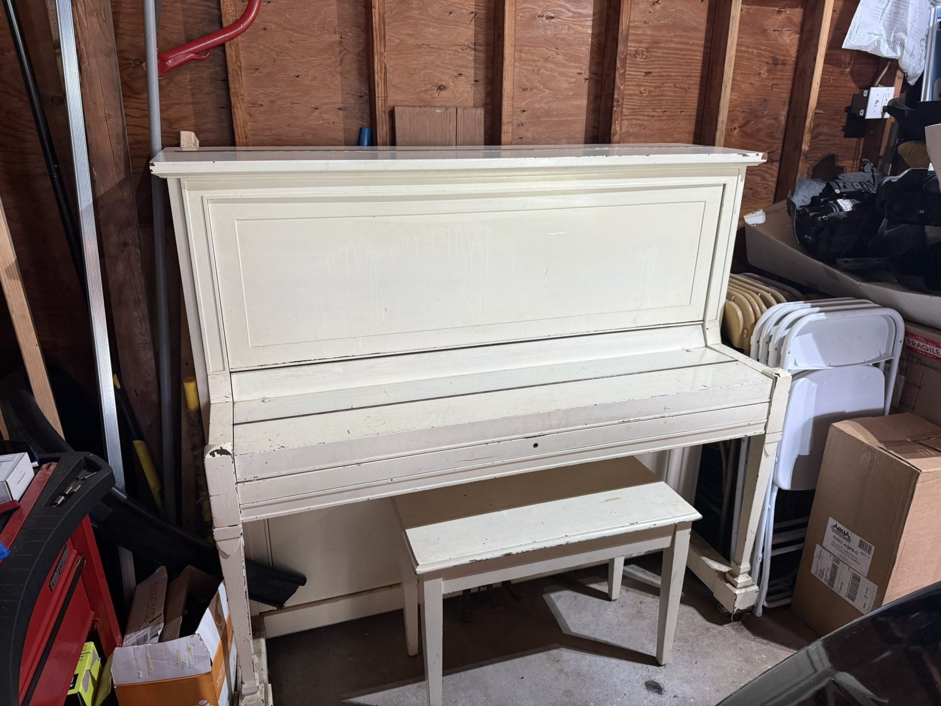 Free Piano. Plays Fine Or Could Be A Nice Resto Project 