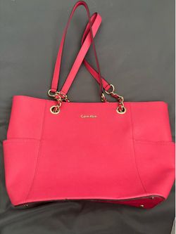 Red Calvin Klein purse