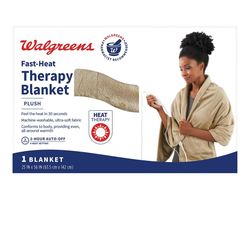 Walgreens Plush Fast Heat Therapy Blanket NEW Save $9, Save 20%