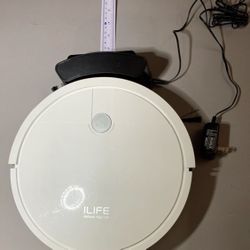 ILIFE V2 Robot Vacuum Cleaner, Tangle-Free Suction, 120 Mins Runtime, Slim, Self-Charging Robotic Vacuum Cleaner, Ideal for Pet Hair and Hard Floors