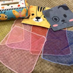 Montessori Baby Tissue Box Sensory Toy
