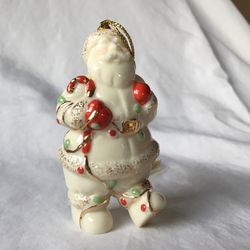 Vintago Lenox santa little ornament