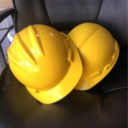 Construction Hard Hats 1 New 1 Used