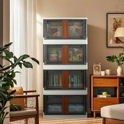 Storage Bins, Extra Large Cabinet with Lids, 19 Gallon