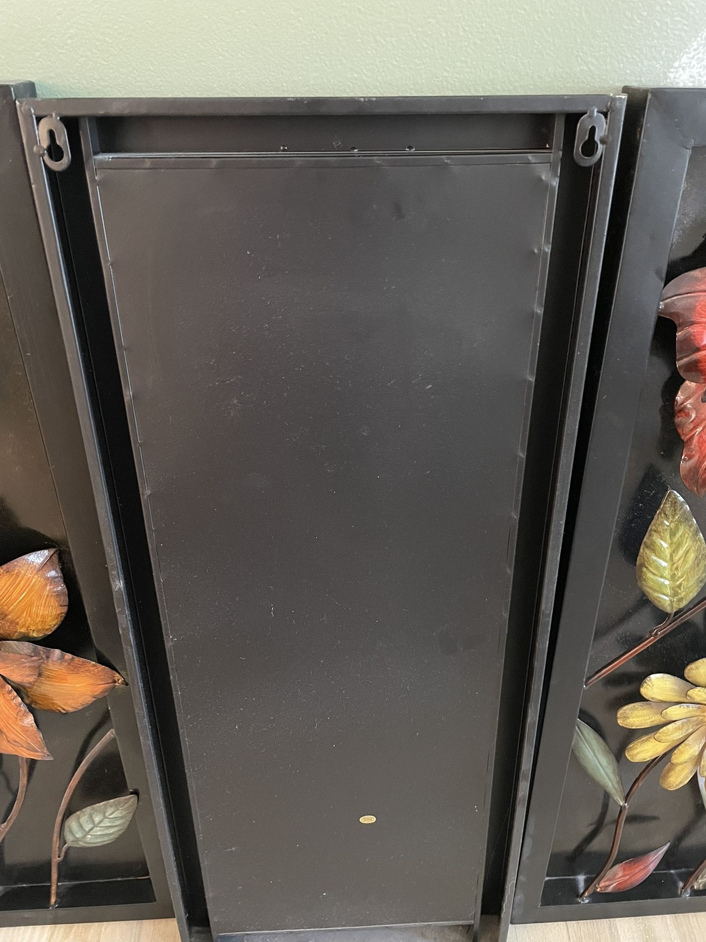 Set Of 3 Floral Wall Panels